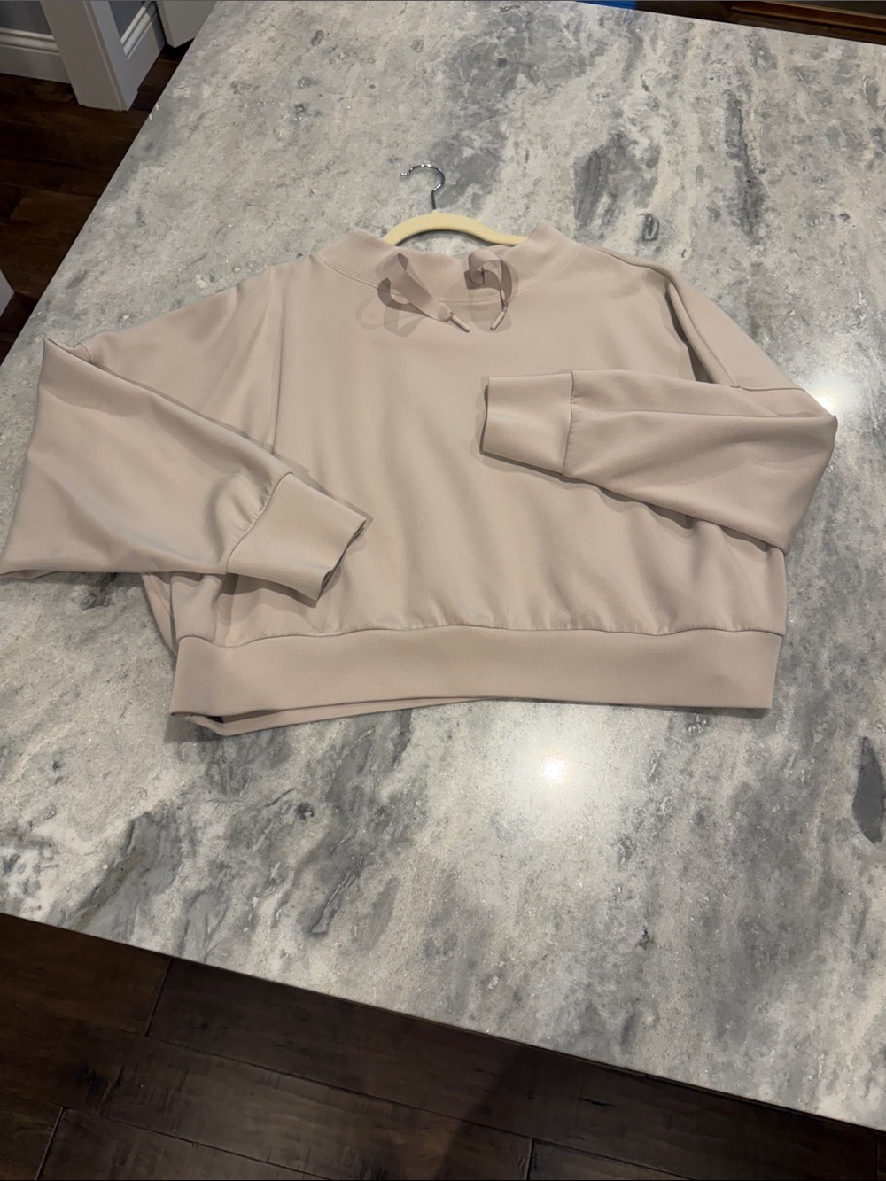 STYLUS Ribbed Waistband Leggings in Light Beige